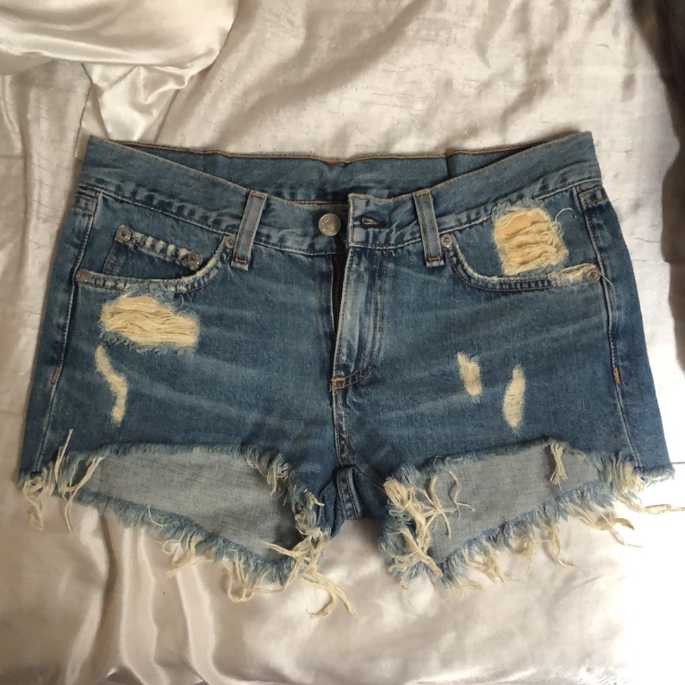 Rag & Bone Winnie Cut Off Distressed Shorts - Picture 3 of 5